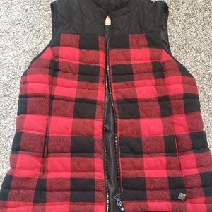 Ruff Hewn Buffalo plaid Wool Blend vest